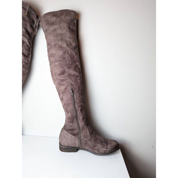 NINE WEST Nolitago Faux Suede Over The Knee Boot Size 10 - Picture 8 of 10